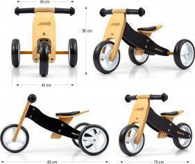 Milly Mally Kinder Balancefahrrad Schwarz