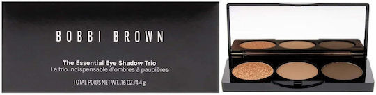 Bobbi Brown Essential Trios Paletă cu Farduri de Pleoape Matifiant Formă Solidă Ora de aur 6gr