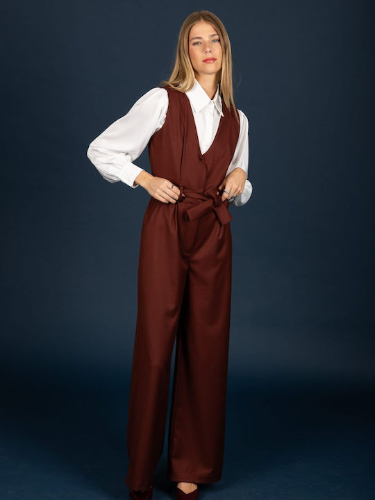 Damen Jumpsuit Wein 132-21559-Wein (179)