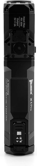 Wuben Rechargeable LED Flashlight with Maximum Brightness 12300lm