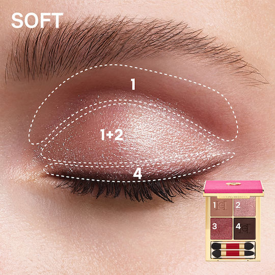 Carolina Herrera Eye Shadows Palette Matte in Pressed Powder Formulation 02 Red Affair