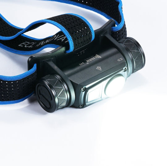 Wuben Rechargeable LED Head Flashlight IP68 with Maximum Brightness 1200lm