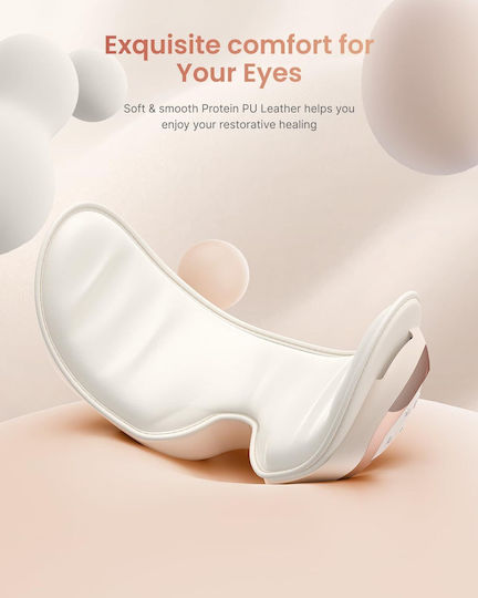 Renpho Eyeris 3 Rose Eye Massager Air Compression Vibration Heating Cooling Bluetooth Voice Control Foldable Relaxation Eye Fatigue Relief