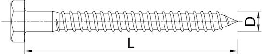 Rawlplug Schraubanker Kunststoff 10x100mm 25 Stück