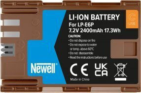 Newell Αναπληρωματική Μπαταρία Lp-e6p Canon Θύρα Usb-c Υψηλή Απόδοση