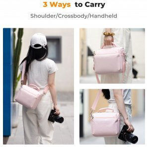 K&F Concept Kameratasche Crossbody Rosa
