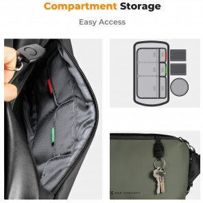K&F Concept Alpha Kameratasche Crossbody Grüne