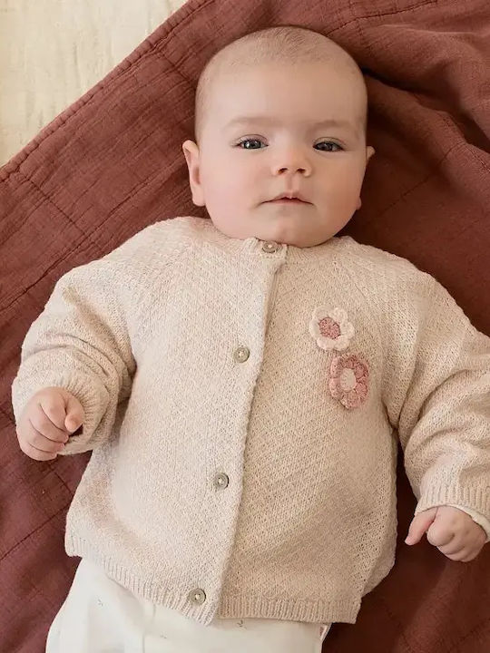 Cardigan Pentru Copii Tricotat Bej