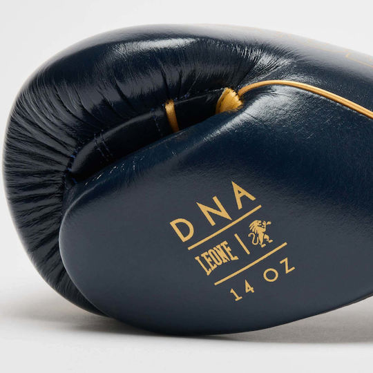 Leone 1947 Leather Boxing Gloves For Competition Blue