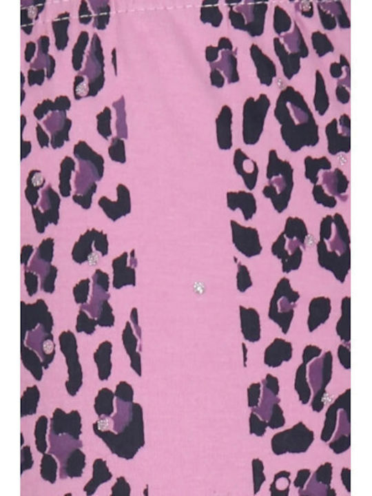 Kinderleggings Lang Flieder Blau