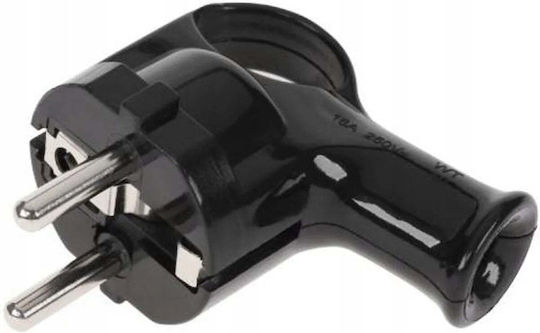 Duwi Schuko Stecker Ecke Schwarz