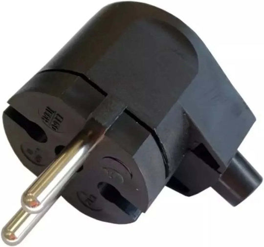 Duwi Schuko Stecker Ecke Schwarz