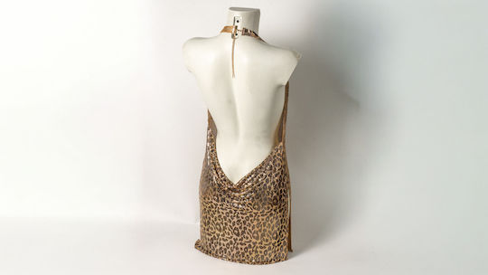 Ophelia's Dream Lingerie Gold Leopard Dress 101352gld