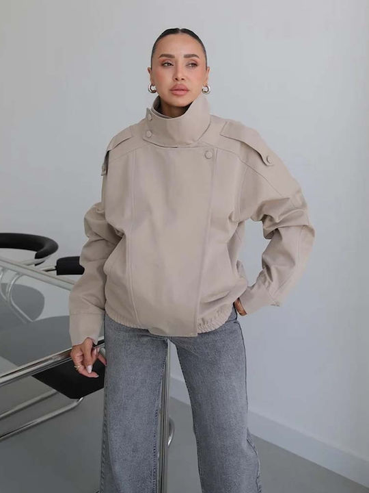 Women's Beige Winter Jacket