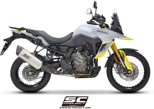 SC Project Adventure Auspuff-Endrohr Suzuki V-Strom 800/de Titan-Carbon