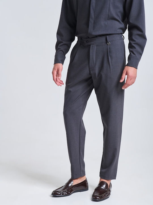 Men's Trousers Set Slim Fit Grey