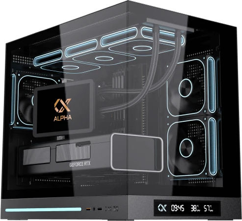 Xigmatek Cloud DGT 3AF Компютърна кутия Черна
