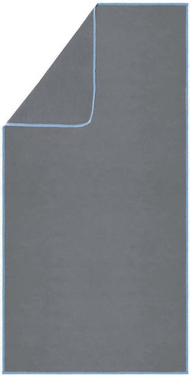 Prosop Din Microfibră Pentru Corp 200gr/m² Cu Husă Gri 180x100cm