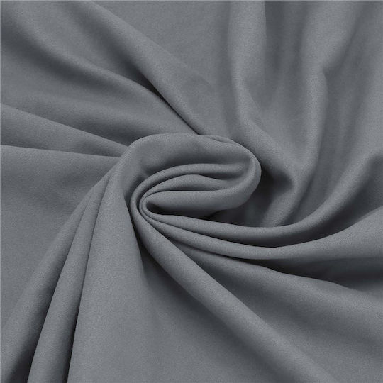 Prosop Din Microfibră Pentru Corp 200gr/m² Cu Husă Gri 180x100cm