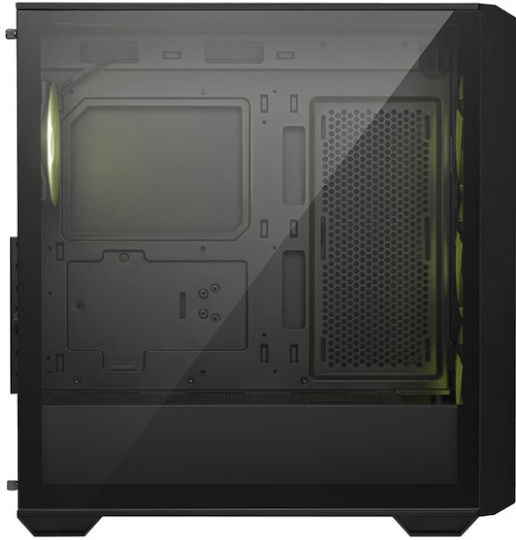 MSI Mag Forge 140A B65 Gaming Middle Tower Carcasă PC cu Deschidere Laterală și Iluminare RGB Neagră