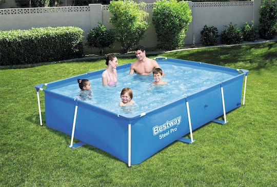Πισίνα PVC 2.3lt με Μεταλλικό Σκελετό 259x170x61εκ. Μπλε
