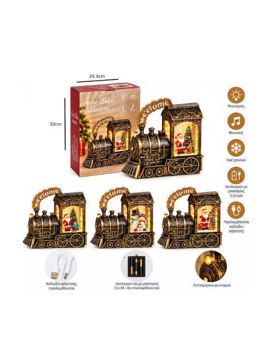 Christmas Illuminated Decorative Figurine Electric / Battery with Music (Various Colors)