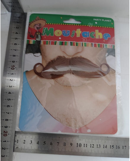 Mustață / Barbă pentru Carnaval în Culoare Maro