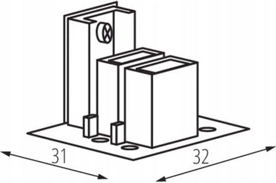 Kanlux Τάπα Tear N Eplug B Μαύρη 33237