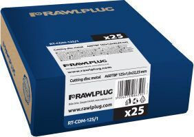 Rawlplug Metal Cutting Disc 125mm 25 Pieces
