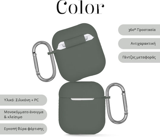 Sonique Silikonhülle Für Airpods 1/2 Grau