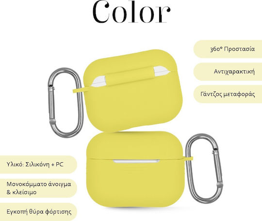 Θήκη Σιλικόνης Sonique Silicone Airpods Pro 3 Κίτρινο