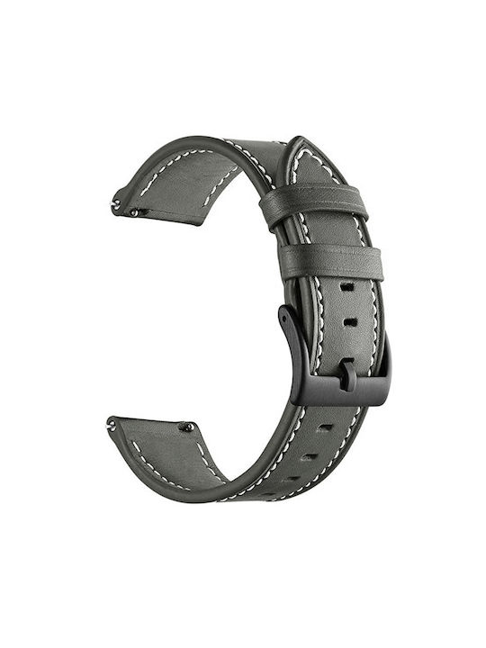 Garmin Forerunner 255 265 Vivoactive 4 Venu 2 22mm Leder Graues Tragbare Bänder