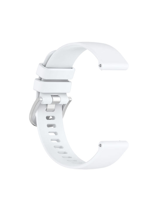 Tragbares Band Garmin Venu 3s Venu 4 41mm 18mm Silikon Weiß