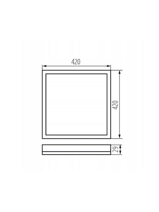 Kanlux Outdoor Ceiling Light for Outdoor Use with Built-In LED in Black Colour