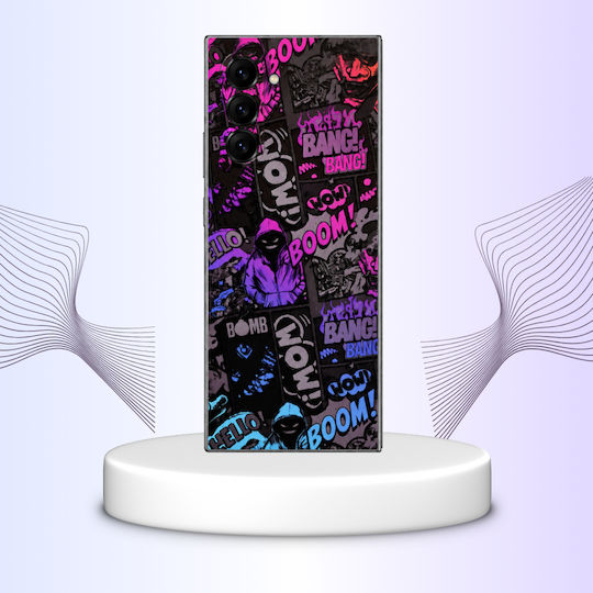 Gams Premium Vinyl Schutzfolie für Handy-Rückseite Samsung Galaxy Z Fold6 3D Neonbomb