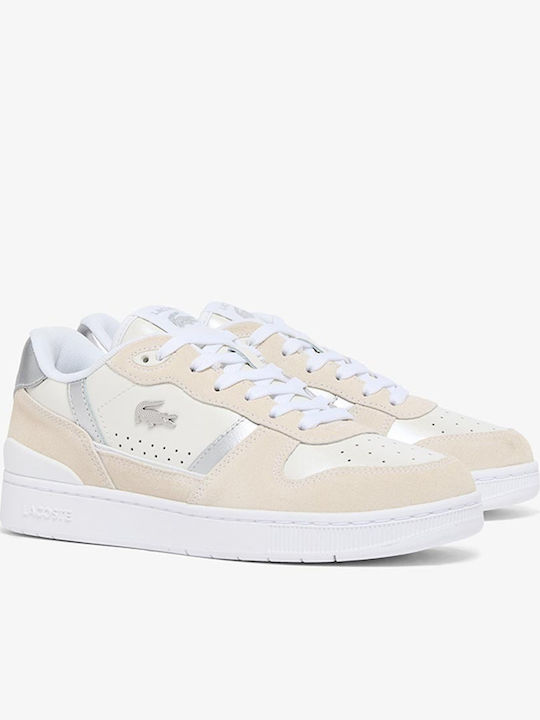 Lacoste T-clip Damen Sneakers Offwhite