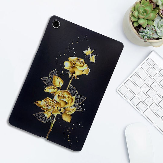 Silikon Hülle Golden Rose Samsung Galaxy Tab A9+/Tab A11+