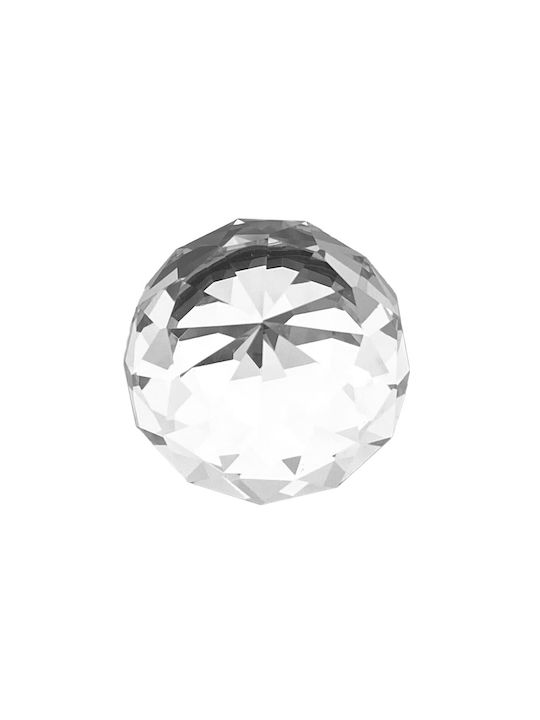 Gtv Möbelknopf aus Kristall Metallisch Zamak Chrom Farbe F30mm ID-GZ-CRPJ30-01