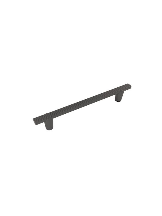 Gtv Ray Möbelgriff aus Zamak Graphit 14mm Lochabstände 320mm UZ-RAY-320-25