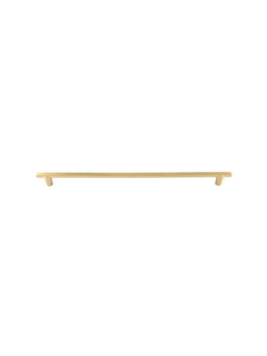 Gtv Ray Möbelgriff aus Zamak Gold Matt 14mm (Lochabstände 128mm) UZ-RAY-128-18