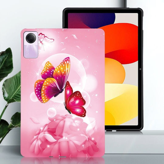 Silikon Hülle Pink Schmetterlinge Xiaomi Redmi Pad 2 11