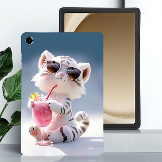 Silikon Hülle Cartoon Tiger Für Samsung Galaxy Tab A9+/Tab A11+