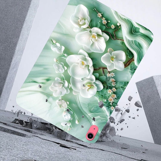 Silikon Hülle Jade Flower Apple iPad 10,9" (2022) / iPad 11" (2025)