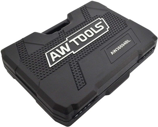 AWTools Long Sockets With 1/2" Frame Host Set 35 Pieces