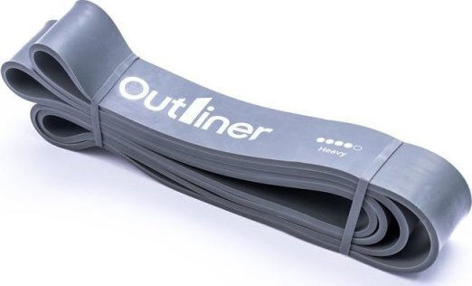 Bandă de rezistență Long Loop cu mânere Gri 2.08m