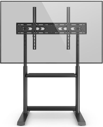 Techly ICA-TR130BK Suport TV de Podea Până la 86" și 68 kg Argintiu