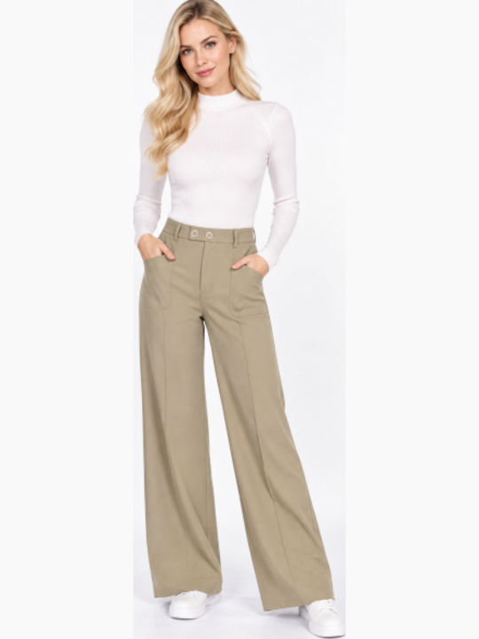 Women's Pantaloons in Regular Fit Brown WS-CP127-27TR-Brown