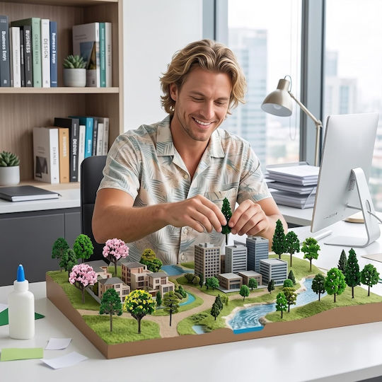 Set 30 de Copăcei Miniaturali Modele Diorame Vegetație Artificială Modelism Feroviar Arhitectură Peisagistică Lucrări Școlare Jucării Wargame