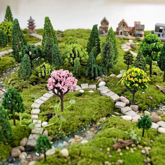 Set 30 de Copăcei Miniaturali Modele Diorame Vegetație Artificială Modelism Feroviar Arhitectură Peisagistică Lucrări Școlare Jucării Wargame