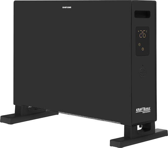 Kraft & Dele Floor Convector Heater 2000W with Electronic Thermostat and WiFi Black